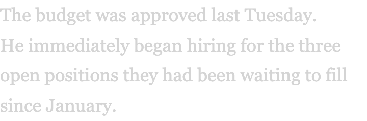 With typeset applied